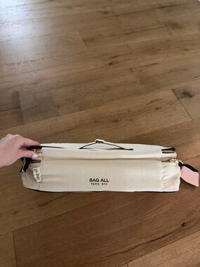 Bag All Double Hair Tools Travel Case Cream Heat Protective Lining